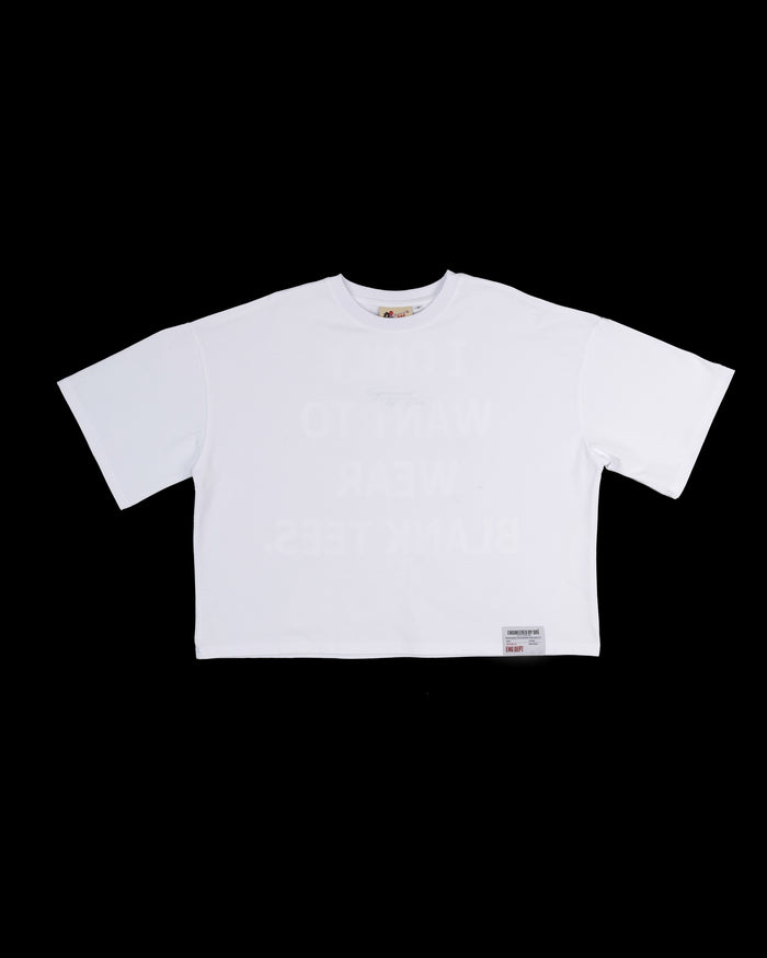 AIN'T SO BLANK TEE ( WHITE )